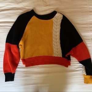 Color block sweater